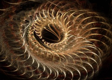  Geniş Soyut Steampunk Arkaplanı - Fraktal Sanat