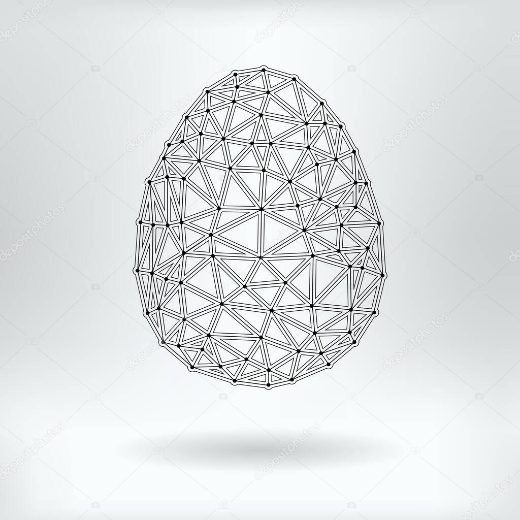 Vector Net Symbol of Egg