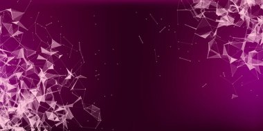 Soyut Plexus Arkaplanı - vektör illüstrasyonu