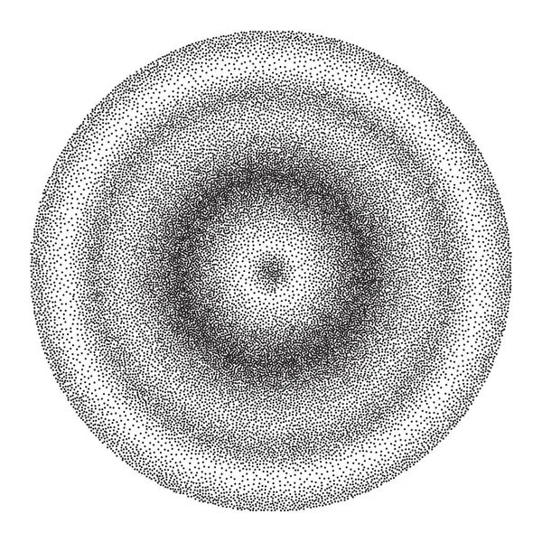 Cercle Dégradé Pointillé Illustration Vectorielle — Image vectorielle