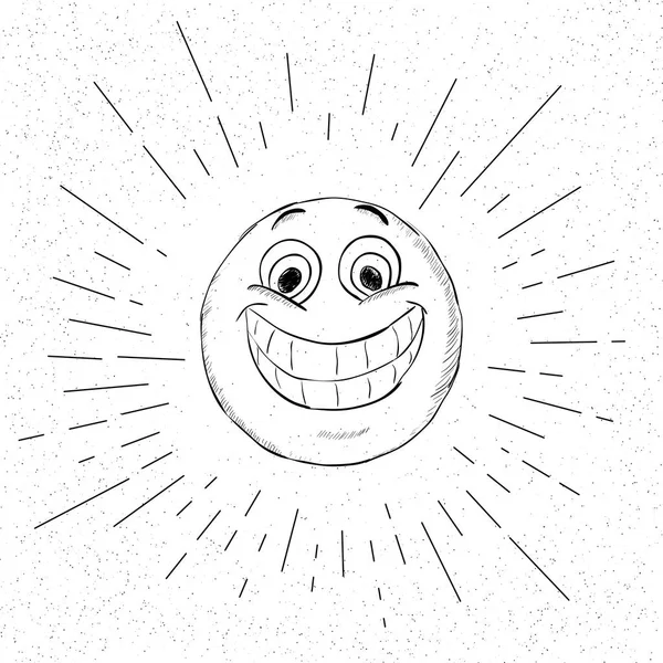 Símbolo Felicidad Concepto Icono Cara Sonriente Feliz Ilustración Vectorial — Vector de stock