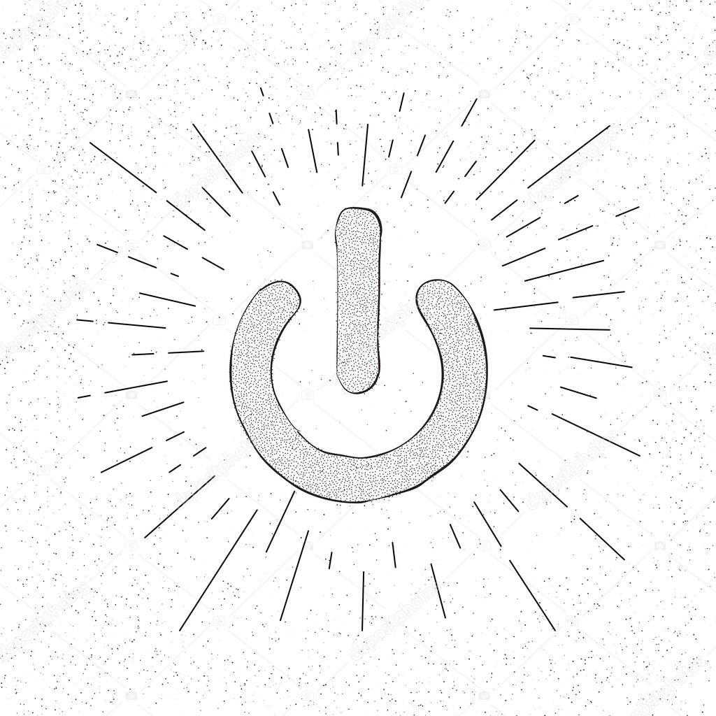 Symbol of Power -  Icon On/Off Switch Concept -  Vector Illustration  