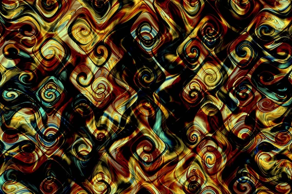 Resumo Scroll Fundo Turbulento Arte Fractal — Fotografia de Stock