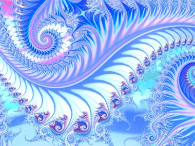 Soyut fraktal süslemeli arkaplan