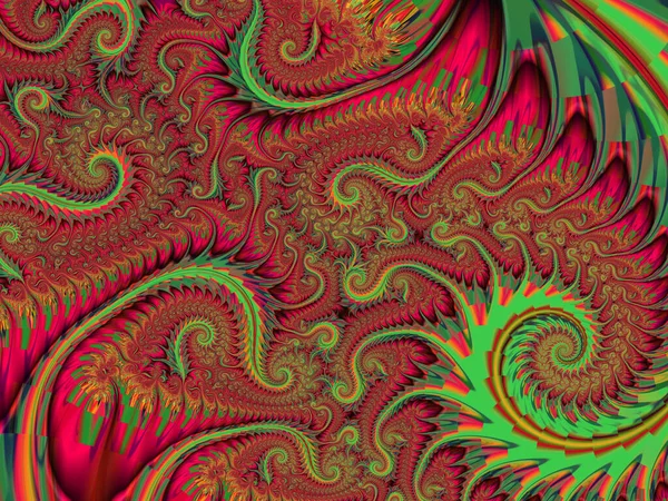 Abstract Fractal Decoratieve Achtergrond — Stockfoto