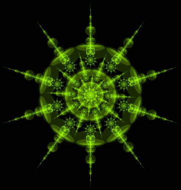 Fraktal Soyut Helikal Arkaplan - Fraktal Sanat