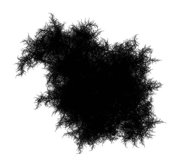 Flat Computer Generated Self Similar System Shaggy Nugget Fractal Δημιουργία — Φωτογραφία Αρχείου