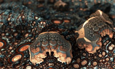 Soyut fraktal süslemeli arkaplan