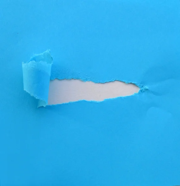 Blue Note Paper Blank Background Mockup Con Foro Modello Quadrato — Foto Stock