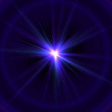 Violet Searchlight Flare - Işınlar ve Halo ile Görkemli - Soyut Parlak Arkaplan 