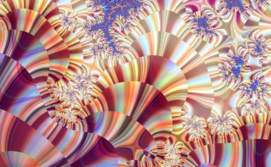 Soyut fraktal süslemeli arkaplan