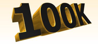 100K - Işık Arkaplanda Metal Kelime - Anahtar Kelimeyi Resmet- 3D görüntüleme