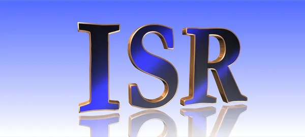 Isr Metal Word Μπλε Φόντο Έννοια Λέξη Κλειδί Εικονογράφηση — Φωτογραφία Αρχείου
