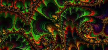 Soyut fraktal süslemeli arkaplan