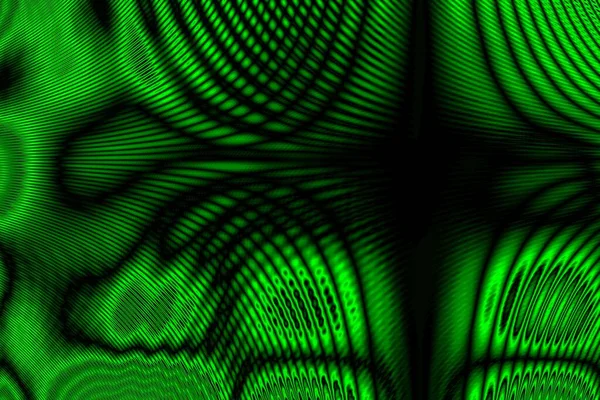 Wygląd Zakłóceń Optycznych Coherent Wave Moire Abstract Green Background — Zdjęcie stockowe