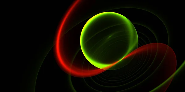 Quantenmechanik Und Subatomare Energieniveaus Qubit Quantensprung Fluktuation Kollisionen Flugbahnen — Stockfoto