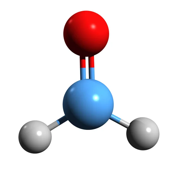 Imagen Fórmula Esquelética Formaldehído Estructura Química Molecular Formalina Aislada Sobre —  Fotos de Stock