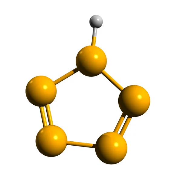 Imagen Fórmula Esquelética Pentazol Estructura Química Molecular Hn5 Aislada Sobre —  Fotos de Stock