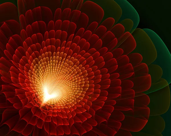 Sacred lotus flower of spiritual universe - fourth dimension, fairy another world - floral fractal glorious background