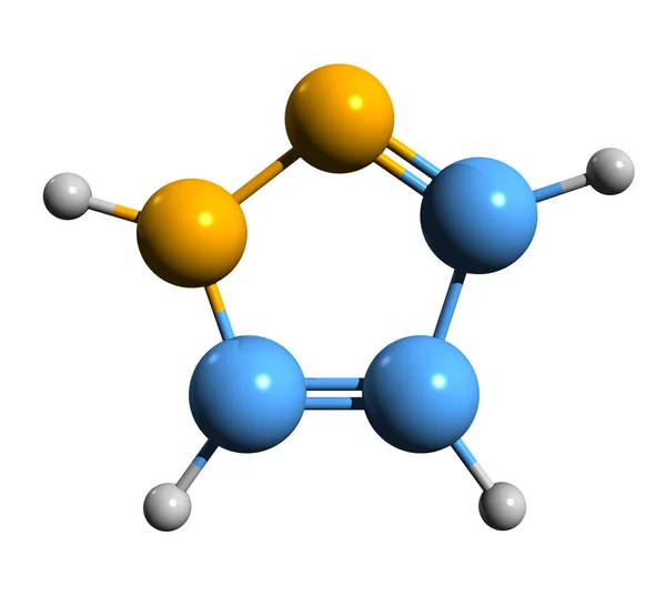 Beeld Van Pyrazol Skelet Formule Moleculaire Chemische Structuur Van Diazol — Stockfoto