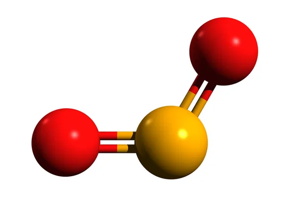 Imagem Fórmula Esquelética Dióxido Azoto Estrutura Química Molecular No2 Isolado — Fotografia de Stock