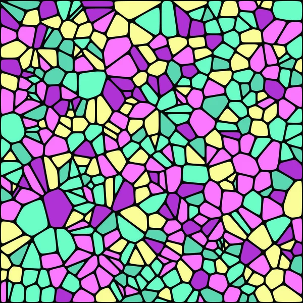 Vektor Abstrakter Geometrischer Voronoi Hintergrund Trendy Unregelmäßige Voronoi Gitter Polygonale — Stockvektor