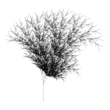 Düz Vektör Bilgisayar Oluşturulmuş L-Sistem Fraktal Santrali - Üretici Sanat  