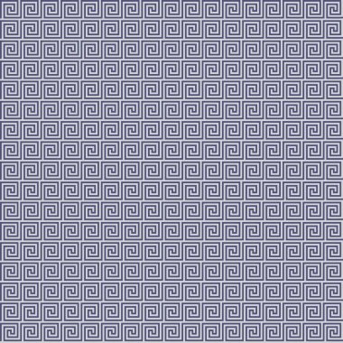 Antik Yunan Dekoratif Kusursuz Desen Meander - Soyut Vektör Tekrarlanan Motif 