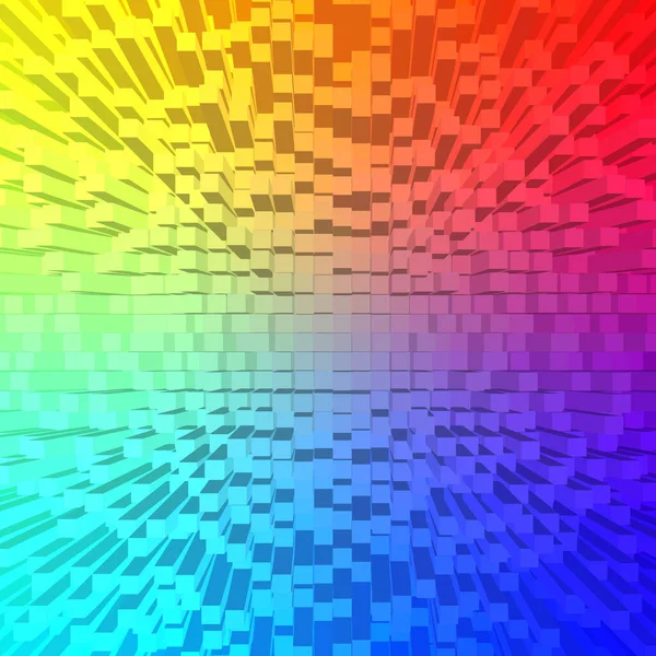 Abstraktní Pixel Art Izometrické Vyhodit Povětří Pozadí Pro Design Project — Stockový vektor