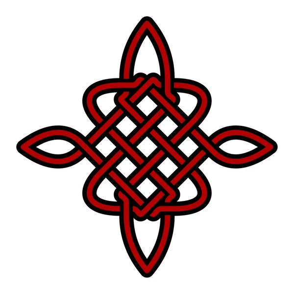 Celtic Pattern Vector Ancient Pagan Scandinavian Sacred Knotwork Symbol — стоковий вектор