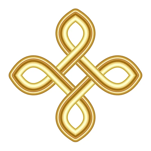 Keltský Vzor Vektor Starověký Pohan Skandinávský Posvátný Uzel Symbol — Stockový vektor
