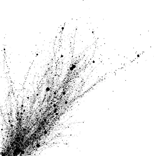 Black Mud Splatter - Vektör Grunge İllüstrasyonu  