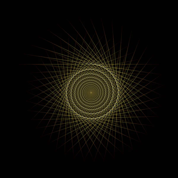 Vektor Computer Generierte Helix Fractal Generative Art — Stockvektor