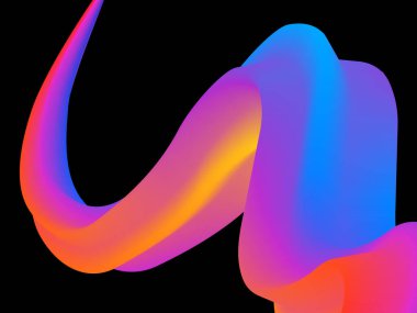 Vektör Neon Parlak Fırça darbesi - Işıltılı Jel Boyası Smear Tasarımı Arkaplan