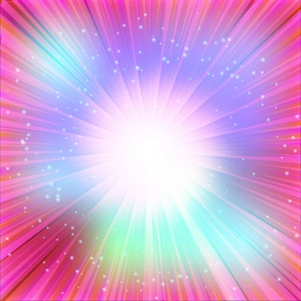 Sun Shine Exburst Twinkles Vector Radiant Sun Rays — Stockový vektor