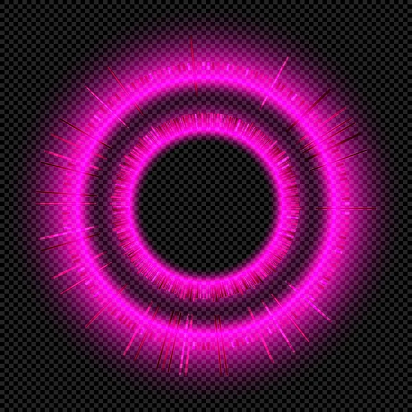 Ροζ Λαμπερή Στρογγυλή Μουσική Ισορροπία Κλίμακα Διαφανές Φόντο Διάνυσμα Λαμπερό — Διανυσματικό Αρχείο