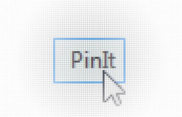 Fermez Curseur Flèche Épinglez Bouton Sur Écran Lcd Ordinateur Fond — Image vectorielle