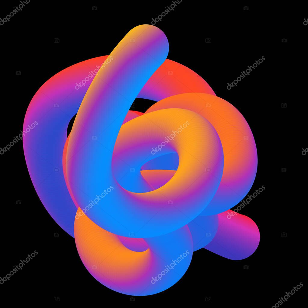 Vector Neon Bright Smear  - Luminescent Paint Design Element