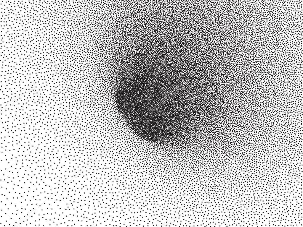 Vector Stippled Torus Hole  -  Hypnotic Tunnel - Abstract Dotted Background 