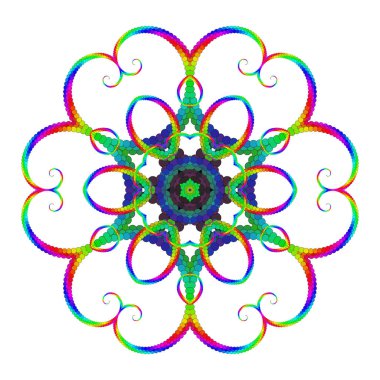 Vektör Hassas Süslü Mandala Meditasyon Sanatı - Açılış Açılışı Büyüleyici Mistik Yantra Deseni