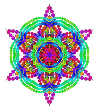 Meditasyon İçin Vektör Mistik Mandala - Açılış Altı Petrol İndirimli Flourish Mistik Yantra Deseni