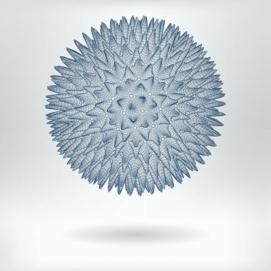 Vektör 3 boyutlu Hepatit Virüsü veya Nanostar Konsepti Simgesi - Lowpoly Virüsü veya Nanobot Parçacık Yapısı