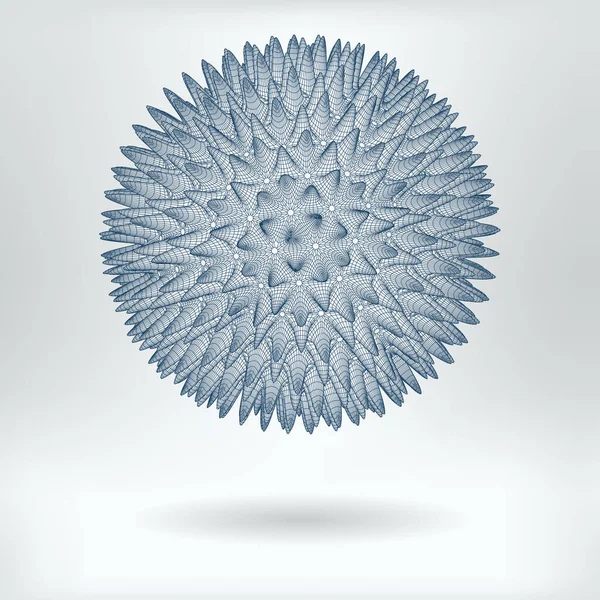 Vektor Modell Hepatit Virus Eller Nanostar Concept Icon Lowpoly Virus — Stock vektor