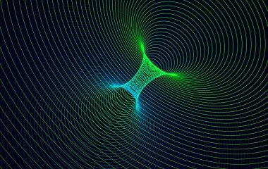 Vector Curvature SpaceTime, Wormhole Concept Background - Catenoid, Black Hole Funnel, Gyperbolic Geometry, Negative Curvature etc clipart