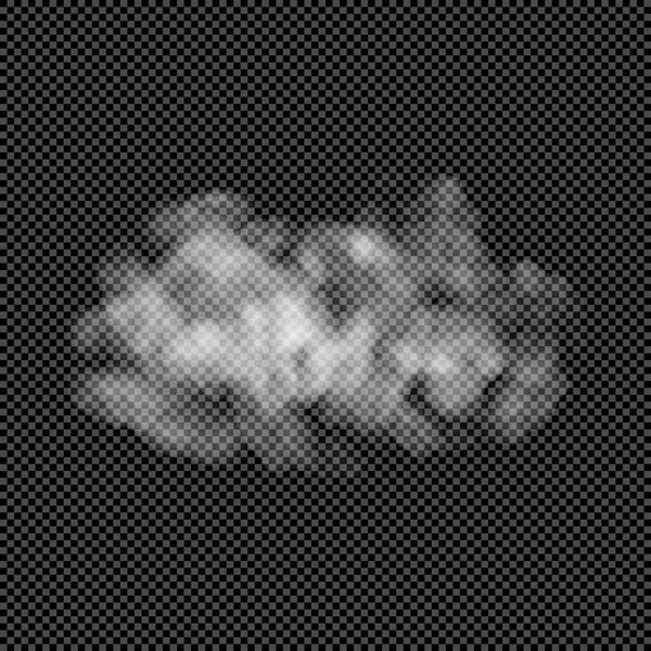 เมฆแสงส ขาวแยกจากพ นหล โปร งใส เมฆเวกเตอร ของคว Cumulus หมอก Nebulosity — ภาพเวกเตอร์สต็อก