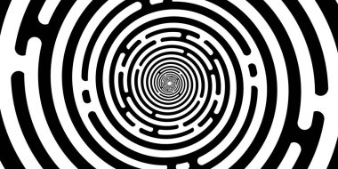Vector Hypnotic Helix Maze - Mesmerizing Infinite Spiral Labyrinth clipart