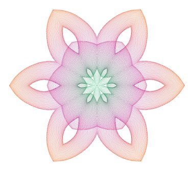 Guilloche Lissajous Element - vektör çizimi