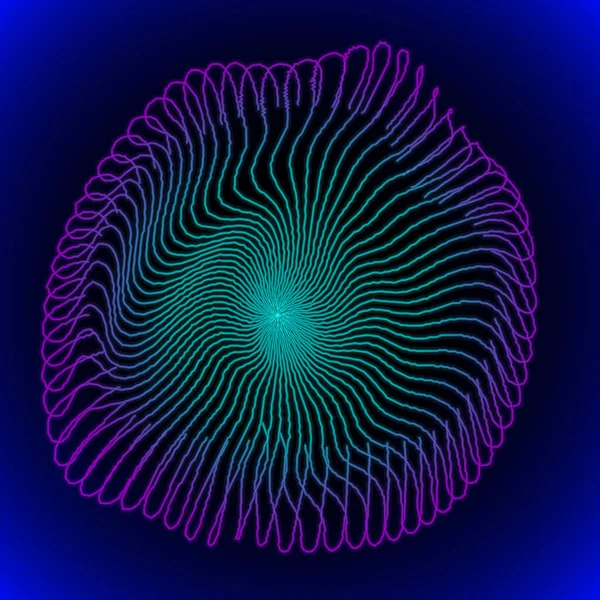 Glowing Jellyfish Vector Illustration — Stock Vector