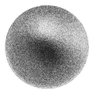 Noktalı Top - vektör illüstrasyonu 