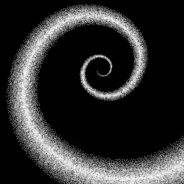 Stippled Spiral Black Διανυσματική Απεικόνιση — Διανυσματικό Αρχείο
